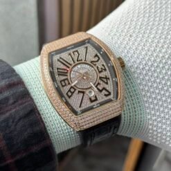 Franck Muller Black Leather Zoom