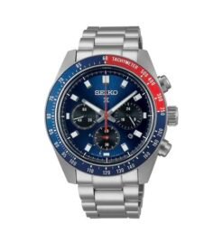 Seiko Prospex Speedtimer Go Large Solar Chronograph Blue Authentic Store Quality