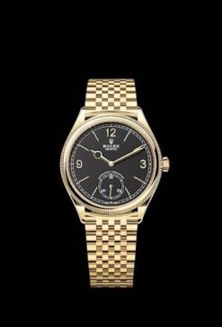 Rolex 1908 Gold Black Semi ETA