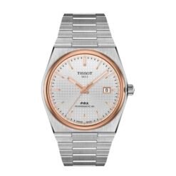 Tissot PRX Powermatic White Rose Gold Premium Automatic Sapphire Glass