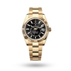 Rolex Sky Dweller Gold Black Oyster Strap