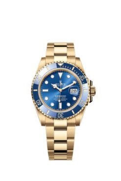 Rolex Submariner Yellow Gold Blue Dial