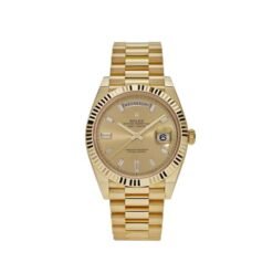 Rolex Day Date Gold Diamond Initials