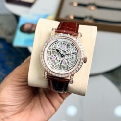 Franck Muller Round Series Diamond Set Bezel Openwork Dial