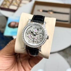 Franck Muller Round Series Diamond Set Bezel Openwork Dial