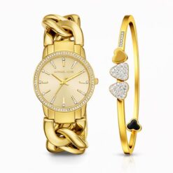 Authentic Grade Michael Kors Analog Watch For Her With Bracelet