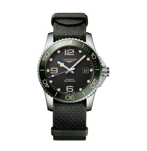 Longines HydroConquest 41mm Green Nato Strap Authetic Store Quality