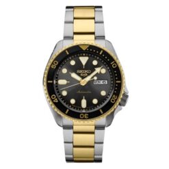 Seiko Sports 5 Charcoal Dial Two Tone
