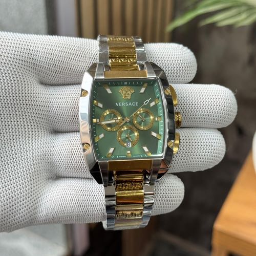 Versace Dominus Chronograph Green Dial