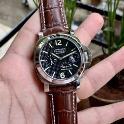 Luminor Panerai Power reserve Brown Silver