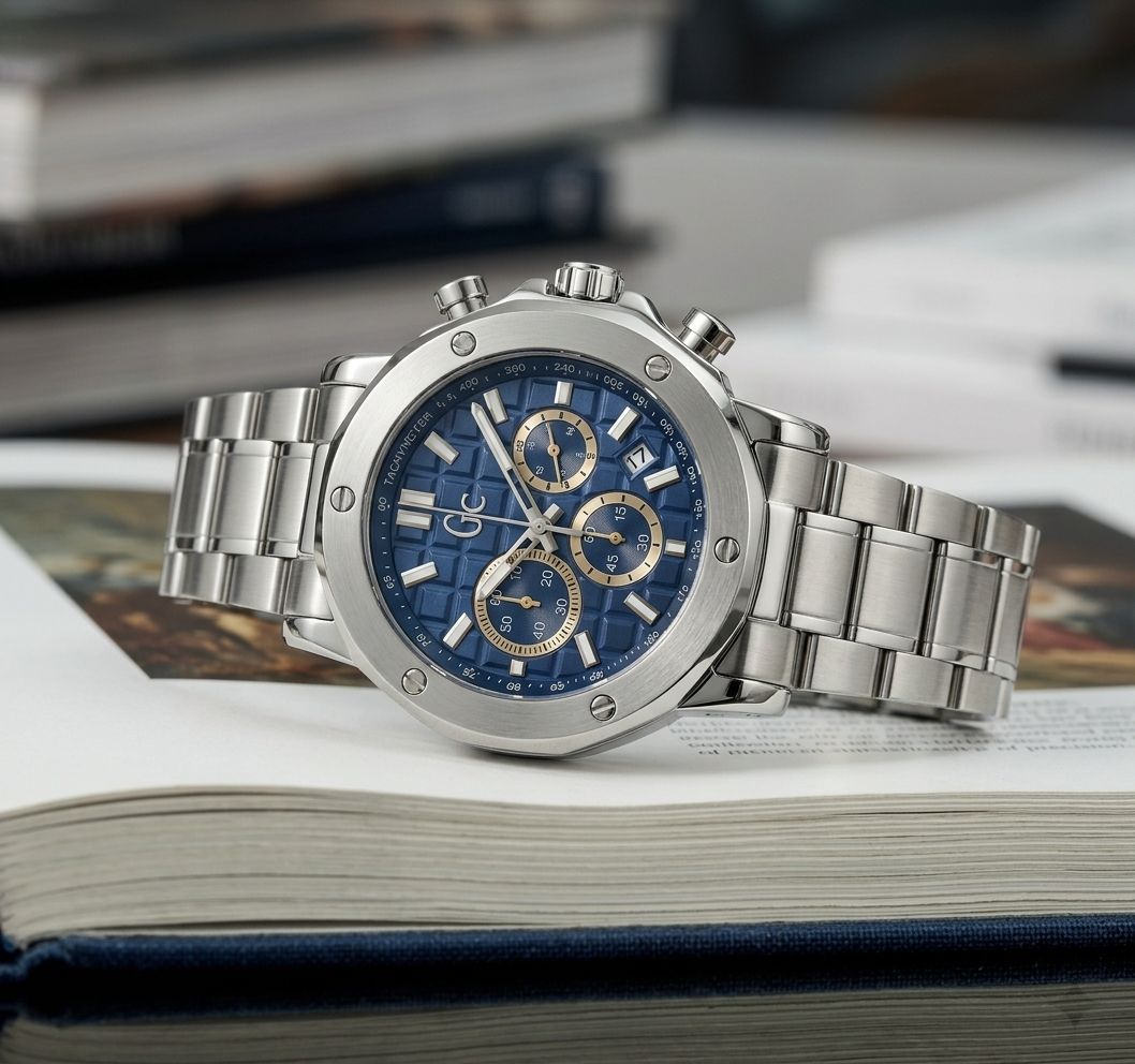 Guess GC collection Brev Silver blue