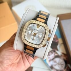 Versace Vchrono Stainless Steel Chronograph Mens Watch