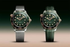 Omega Seamaster 300m Diver New Silver Copper Green Dial With Extra Silicon Strap
