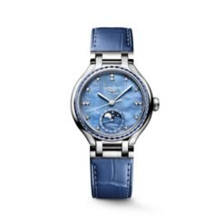Longines Primaluna Moonphase Leather Analog Watch For Her