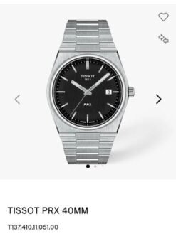 Tissot Prx Quartz Black 40mm Authentic Quality