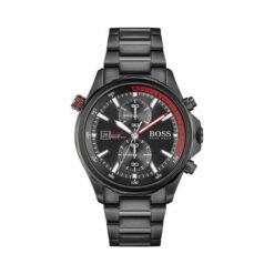 Hugo Boss Globetrotter Chronograph Black Red Authentic Store Quality