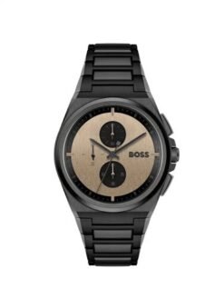 Hugo Boss Steer Chronograph Black Authentic Store Quality