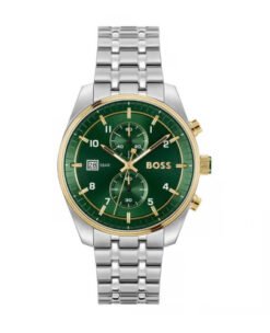 Hugo Boss Skytraveller Silver Gold Green Authentic Store Quality