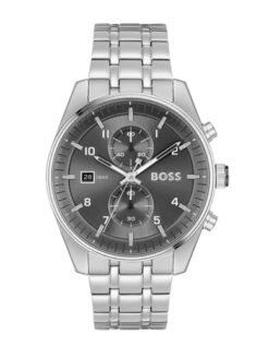 Hugo Boss Skytraveller Silver Grey Authentic Store Quality