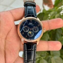 IWC Portugieser Perpetual Calendar Black Rose Gold