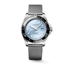 Longines HydroConquest 2026 Silver Sky Blue Mesh Strap