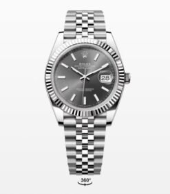 Rolex Date Just 41 Silver Grey Dial Semi ETA