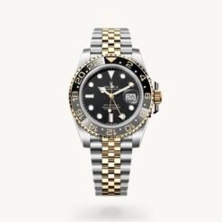 Rolex GMT Master II Silver Gold Black Dial Semi ETA