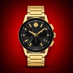 Authentic Grade Movado Museum Chronograph Swiss Quartz Watch