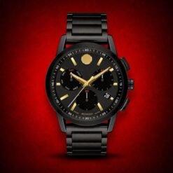 Authentic Grade Movado Museum Chronograph Swiss Quartz Watch