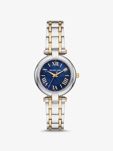 Michael Kors Laney Silver Gold Blue Authentic Store Quality