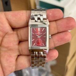Jaeger Le Coultre Reverso Silver Red