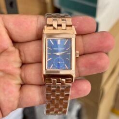 Jaeger Le Coultre Reverso Rose Gold Blue