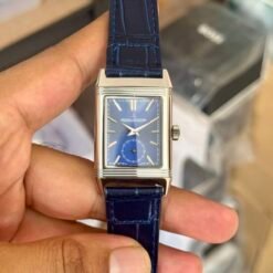 Jaeger Le Coultre Reverso Blue Silver