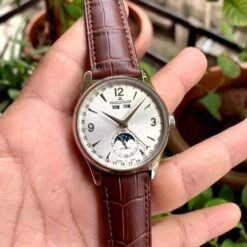 Jaeger LeCoultre Master Control Calendar Brown Silver