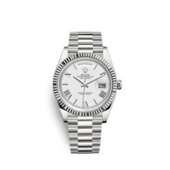 Rolex Day Date Silver White Dial SEMI ETA