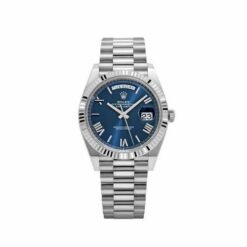 Rolex Day Date Silver Blue Dial SEMI ETA
