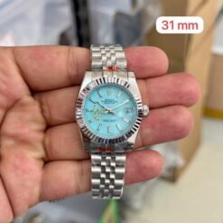 Rolex Date Just Silver Sky Blue 31mm