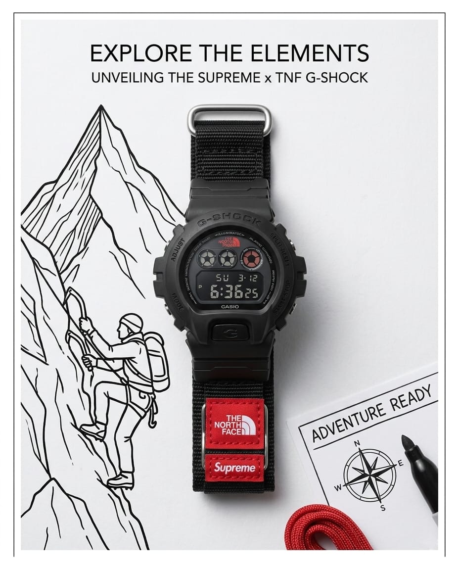 Casio G-Shock x Supreme x The North Fac_e Special Edition