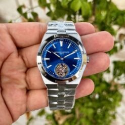 Vacheron Constantin Overseas Tourbillion Silver Blue Semi ETA