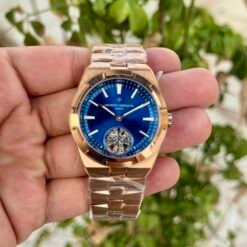 Vacheron Constantin Overseas Tourbillion Rose Gold Blue Semi ETA