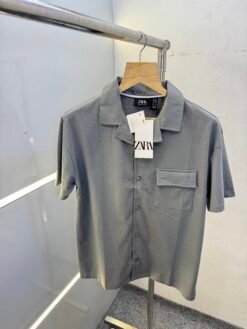 ZAR-A GREY HALF SLEEVES SHIRT