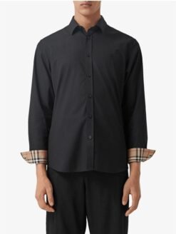 BURBERR-Y PREMIUM BLACK SHIRT B-4