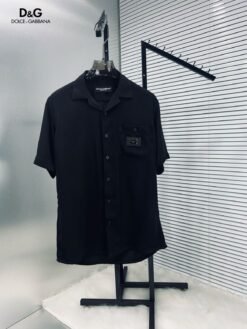 D&G BLACK HALF SLEEVES SHIRT WITH PREMIUM BOX PACKING