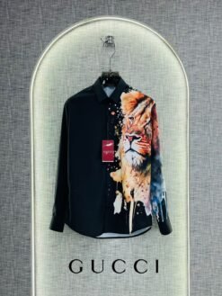 GUCC-I PREMIUM BLACK SHIRT WITH PREMIUM BOX PACKING G-01