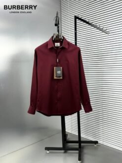 BURBERR-Y PREMIUM MARRON SHIRT WITH PREMIUM BOX PACKING