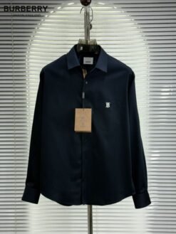 BURBERR-Y PREMIUM BLUE SHIRT WITH PREMIUM BOX PACKING