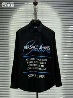 VERSACE PREMIUM BLACK SHIRT WITH PREMIUM BOX PACKING