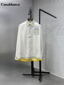 CASABLANCA PREMIUM WHITE SHIRT WITH PREMIUM BOX PACKING
