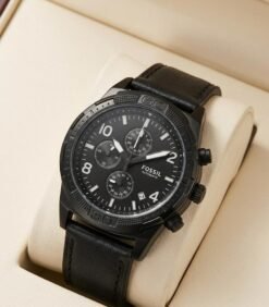 Fossi_l Bronson Chronograph Luggage Leather
