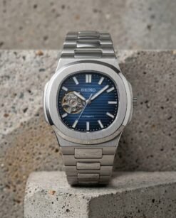 Seik_o Mod Nautilus Phantom Open Heart Automatic Silver-Blue